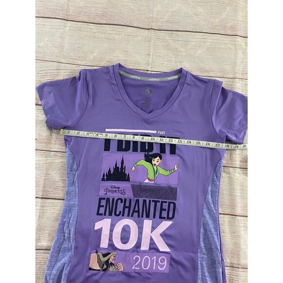Run Disney Women's Enchanted 10K Marathon Purple Graphic Short 2019 - Small - Picture 5 of 11